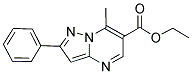 ETHYL 7-METHYL-2-PHENYLPYRAZOLO[1,5-A]PYRIMIDINE-6-CARBOXYLATE Struktur