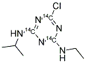 2-CHLORO-4-ETHYLAMINO-6-ISOPROPYL-AMINO-1,3,5-TRIAZINE [RING-14C(U)] Struktur