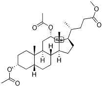 5-BETA-CHOLANIC ACID-3-ALPHA, 12-ALPHA-DIOL DIACETATE, METHYL ESTER Struktur