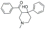 (4-HYDROXY-1-METHYL-4-PHENYL-3-PIPERIDYL)(PHENYL)METHANONE Struktur