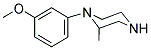 1-(3-METHOXYPHENYL)-2-METHYLPIPERAZINE Struktur