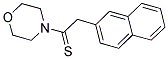 4-(2-NAPHTHYLTHIOACETYL)MORPHOLINE Struktur