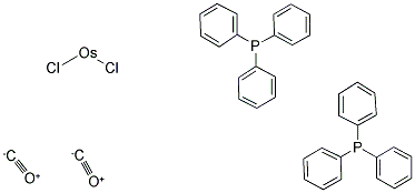 DICARBONYLDICHLOROBIS(TRIPHENYLPHOSPHINE)OSMIATE (II) Struktur