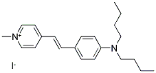 TRANS-4-[4-(DIBUTYLAMINO)STYRYL]-1-METHYLPYRIDINIUM IODIDE Struktur