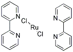 CIS-BIS-(2,2'-BIPYRIDINE)DICHLORORUTHENIUM(II) Struktur