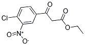 3-(4-CHLORO-3-NITRO-PHENYL)-3-OXO-PROPIONIC ACID ETHYL ESTER Struktur