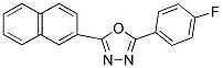 2-(4-FLUOROPHENYL)-5-(2-NAPHTHYL)-1,3,4-OXADIAZOLE Struktur