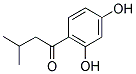 1-(2,4-DIHYDROXYPHENYL)-3-METHYL-1-BUTANONE Struktur