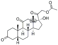 5-BETA-PREGNAN-17,21-DIOL-3,11,20-TRIONE 21-ACETATE Struktur