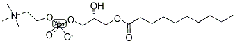 1-CAPRYL-2-HYDROXY-SN-GLYCERO-3-PHOSPHOCHOLINE Struktur