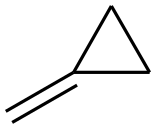 METHYLENECYCLOPROPANE Struktur