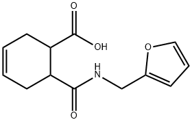 6-([(2-FURYLMETHYL)AMINO]CARBONYL)-3-CYCLOHEXENE-1-CARBOXYLIC ACID Struktur