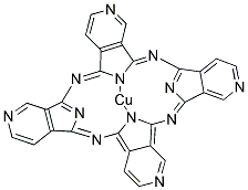 COPPER(II) 4,4',4'',4'''-TETRAAZA-29H,31H-PHTHALOCYANINE Struktur