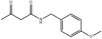 N-(4-METHOXYBENZYL)ACETOACETAMIDE Struktur