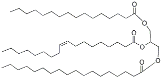 1-PALMITIN-2-OLEIN-3-STEARIN Struktur