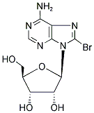 2-(6-AMINO-8-BROMO-9H-PURIN-9-YL)-5-(HYDROXYMETHYL)TETRAHYDROFURAN-3,4-DIOL Struktur