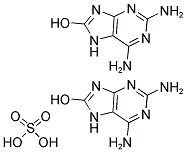 2,6-DIAMINO-8-PURINOL HEMISULFATE Struktur