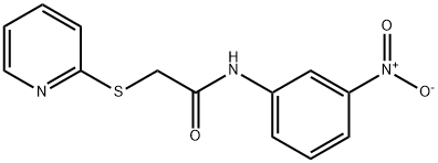 N-(3-NITROPHENYL)-2-(2-PYRIDYLTHIO)ETHANAMIDE Struktur