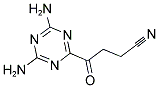 4,6-DIAMINO-GAMMA-OXO-1,3,5-TRIAZINE-2-BUTYRONITRILE Struktur