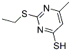 2-ETHYLSULFANYL-6-METHYL-PYRIMIDINE-4-THIOL Struktur