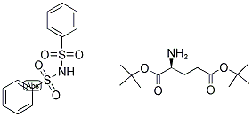 L-GLUTAMIC ACID DI-TERT-BUTYL ESTER DIBEN ZENESULFIMIDE SALT Struktur