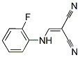 (((2-FLUOROPHENYL)AMINO)METHYLENE)METHANE-1,1-DICARBONITRILE Struktur