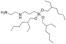 N-2(AMINOETHYL)-3-AMINOPROPYLTRIS(2-ETHYLHEXOXY)-SILANE Struktur