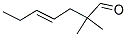 TRANS-2,2-DIMETHYL-4-HEPTENAL Struktur