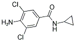 4-AMINO-3,5-DICHLORO-N-CYCLOPROPYL-BENZAMIDE Struktur