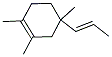 1,2,4-TRIMETHYL-4-PROPENYL-1-CYCLOHEXENE Struktur