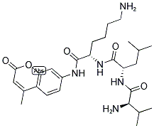 D-VAL-LEU-LYS-7-AMINO-4-METHYLCOUMARIN Struktur