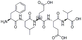 H-PHE-LEU-GLU-GLU-VAL-OH Struktur