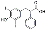 3-(4-HYDROXY-3,5-DIIODO-PHENYL)-2-PHENYL-PROPIONIC ACID Struktur