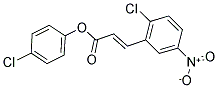 4-CHLOROPHENYL 3-(2-CHLORO-5-NITROPHENYL)ACRYLATE Struktur