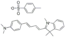 2-[4-(4-DIMETHYLAMINOPHENYL)-1,3-BUTADIENYL]1,3,3-TRIMETHYL-3H-INDOLIUM P-TOLUENESULFONATE Struktur