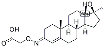 17-ALPHA-METHYLTESTOSTERONE 3-(O-CARBOXYMETHYL)OXIME Struktur