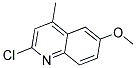 2-CHLORO-6-METHOXY-4-METHYL-QUINOLINE Struktur