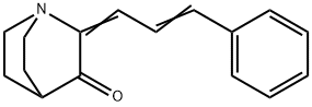 2-(3-PHENYL-2-PROPENYLIDENE)-3-QUINUCLIDINONE Struktur