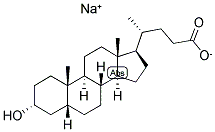 3ALPHA-HYDROXY-5BETA-CHOLAN-24-OIC ACID, NA Struktur