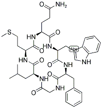 CYCLO(-GLN-TRP-PHE-GLY-LEU-MET) Struktur