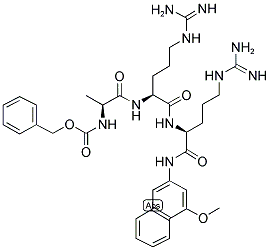 Z-ALA-ARG-ARG-4-METHOXY-2-NAPHTHYLAMINE Struktur