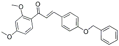 3-[4-(BENZYLOXY)PHENYL]-1-(2,4-DIMETHOXYPHENYL)PROP-2-EN-1-ONE Struktur