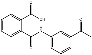 2-[(3-ACETYLANILINO)CARBONYL]BENZENECARBOXYLIC ACID Struktur