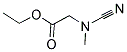 (CYANO-METHYL-AMINO)-ACETIC ACID ETHYL ESTER Struktur