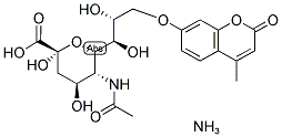 4-METHYLUMBELLIFERYL-N-ACETYL-ALPHA-D-NEURAMINIDE AMMONIUM SALT Struktur