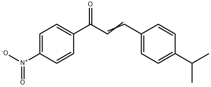 3-(4-ISOPROPYLPHENYL)-1-(4-NITROPHENYL)PROP-2-EN-1-ONE Struktur