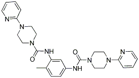 N,N-(2,4-TOLUENE)BIS[4-(2-PYRIDINYL)-1-PIPERAZINECARBOXAMIDE] Struktur