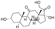 3-ALPHA,17-ALPHA,21-TRIHYDROXY-5-ALPHA-PREGNANE-11,20-DIONE Struktur