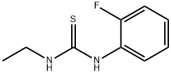 N-ETHYL-N'-(2-FLUOROPHENYL)THIOUREA Struktur