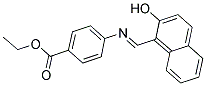 ETHYL 4-([(1E)-(2-HYDROXY-1-NAPHTHYL)METHYLENE]AMINO)BENZOATE Struktur